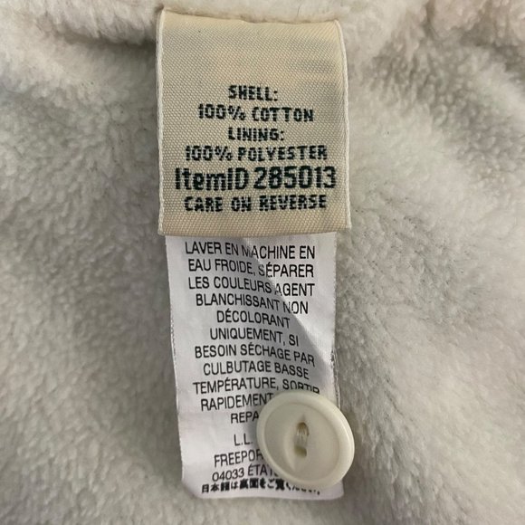 L.L. Bean Fleece Lined Flannel Shirt Womens Small Blue Plaid Button-Up Shacket - Picture 10 of 12